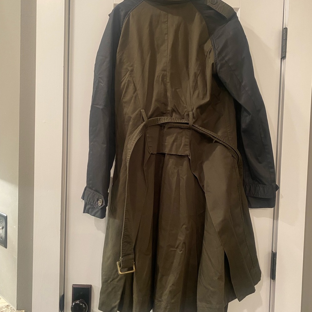 Altuzarra Olive and Black Trench Coat - Picture 4 of 4